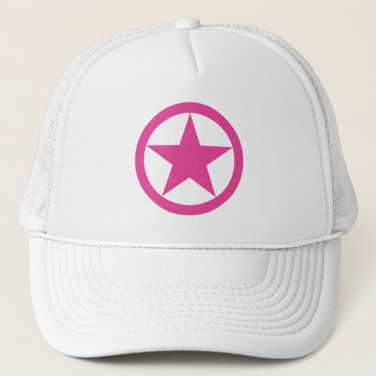 Een roze ster van feminisme - V7 Trucker Pet (Voorkant)