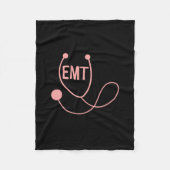 Een roze stethoscoopcadeau fleece deken (Voorkant)