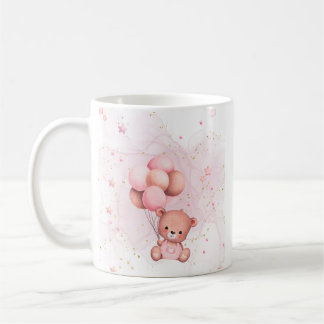 Een roze teddy verjaardagsmok koffiemok