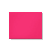 Een roze vierkant met een frisse witte rand, aanwe