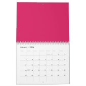 Een roze vierkant met een frisse witte rand, aanwe kalender (Jan 2026)