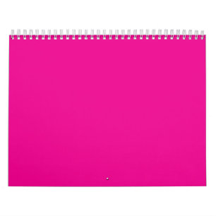 Een roze vierkant met een witte rand, waardoor een kalender