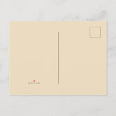 Een roze vlinder op een roomsatijnachtergrond uitnodiging briefkaart (Achterkant)