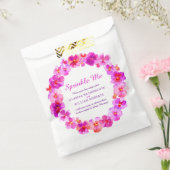 Een roze waterverf bruiloft doet me warrig bedankzakje (Gezegeld)