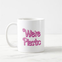 Een roze We’re Plastic