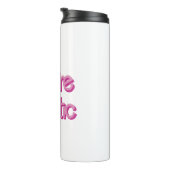 Een roze We’re Plastic Thermosbeker (Geroteerd rechts)