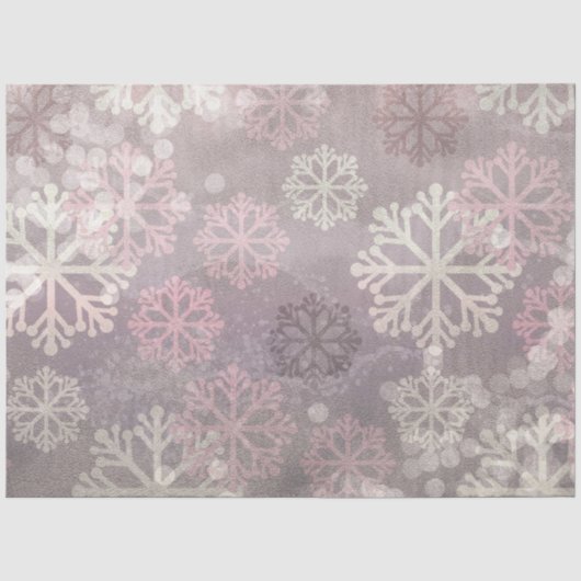 Een Roze Winter Grunge Serie Design 7 Tissuepapier (Voorkant)