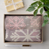 Een Roze Winter Grunge Serie Ontwerp 3 Tissuepapier (Geschenk)