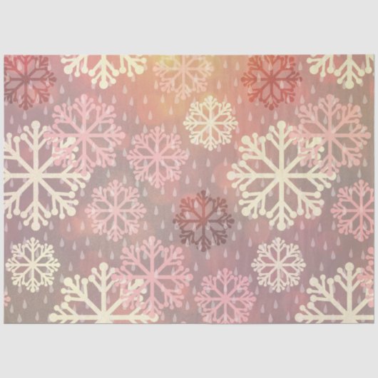 Een Roze Winter Grunge Serie Ontwerp 3 Tissuepapier (Voorkant)