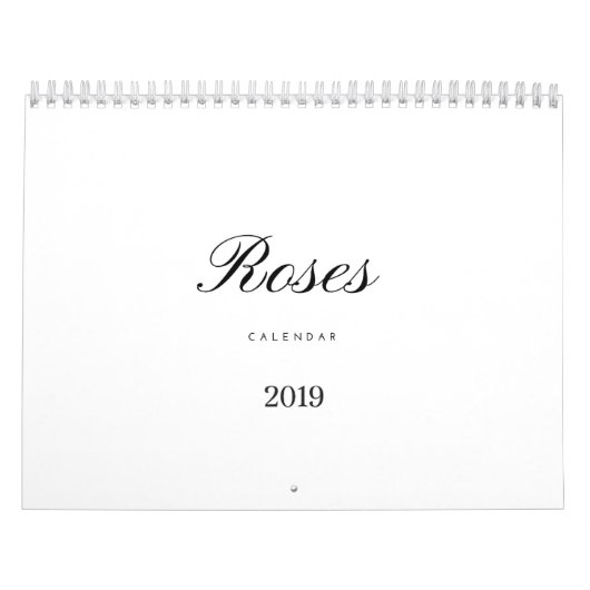 Een rozen kalender 2019 (Hoes)