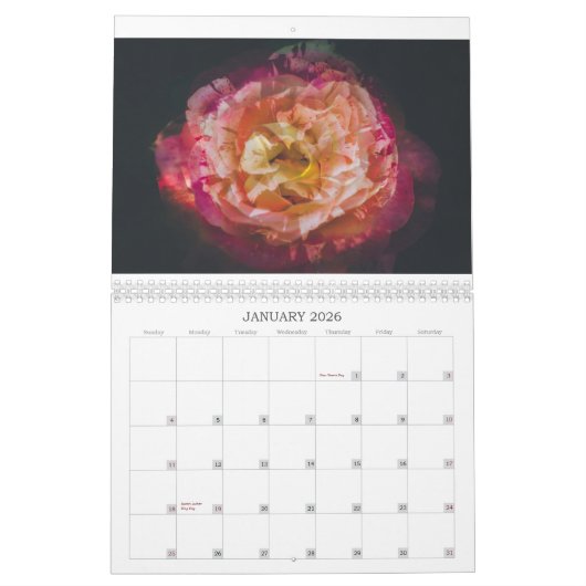 Een rozen kalender 2019 (Jan 2026)