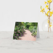 Een Rozen tuinpad Kaart (Gele Bloem)