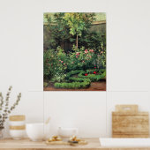 Een rozentuin van Camille Pissarro, Poster (Keuken)