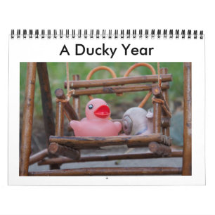 Een Rubber Duck Agenda van 12 maanden Kalender