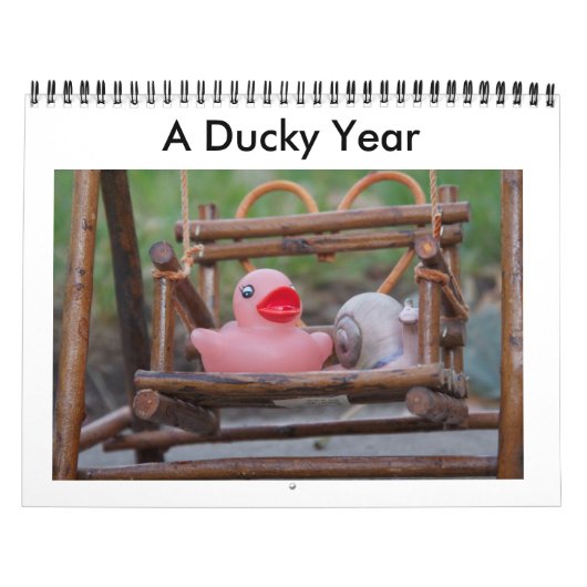 Een Rubber Duck Agenda van 12 maanden Kalender (Hoes)