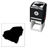 Een rubberen stempel van een 4x4 (In situ)