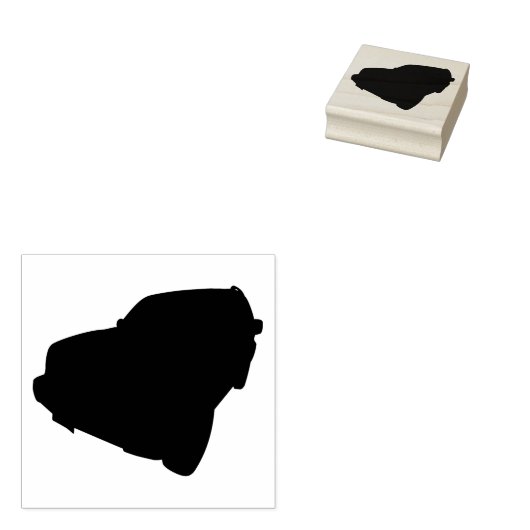 Een rubberen stempel van een 4x4 (Gestempeld)