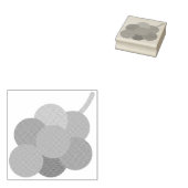 Een rubberstempel van een bosje druiven (Gestempeld)
