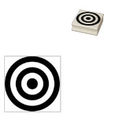 Een rubberstempel van een bullseye (Gestempeld)