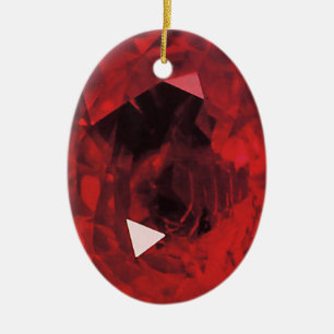 EEN RUBY JEWEL VOOR JE LIEFJE KERAMISCH ORNAMENT