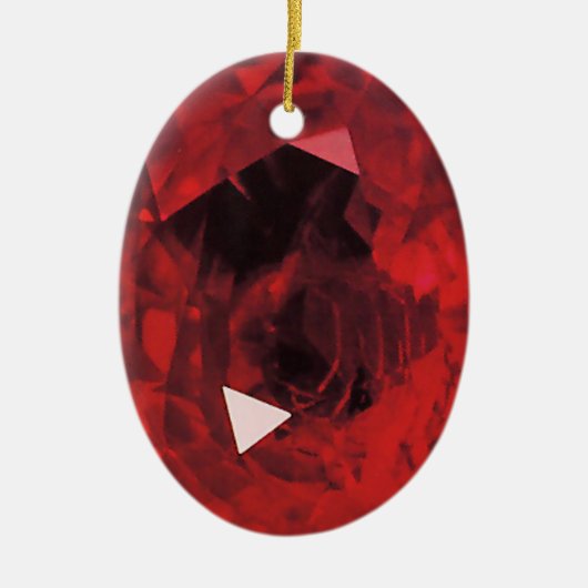 EEN RUBY JEWEL VOOR JE LIEFJE KERAMISCH ORNAMENT (Voorkant)