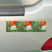 Een ruby Throated Hummingbird Bumpersticker (Op auto)