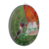 Een ruby Throated Hummingbird Dartbord (Voorkant Links)