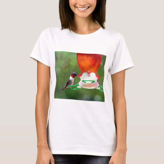 Een ruby Throated Hummingbird T-shirt (Voorkant)