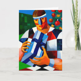 Een Rugby Kerstmis - Rugby-Wenskaart Feestdagen Kaart