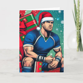 Een Rugby Kerstmis - Rugby-Wenskaart Feestdagen Kaart
