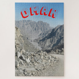 Een ruig bergachtig landschap. legpuzzel