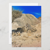 Een ruig, droog landschap feestdagenkaart (Voorkant / Achterkant)