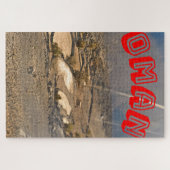 Een ruig, Omaans droog landschap. Legpuzzel (Horizontaal)