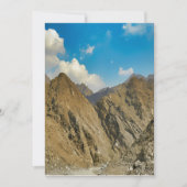 Een ruige bergpas in de VAE. Feestdagenkaart (Voorkant)