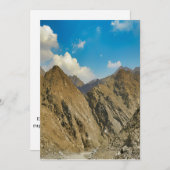 Een ruige bergpas in de VAE. Feestdagenkaart (Voorkant / Achterkant)