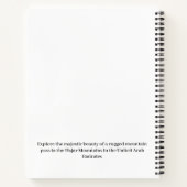 Een ruige bergpas Spiral Notitieboek (Achterkant)