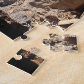 Een ruige kustlijn van Oman Legpuzzel (Zijkant)