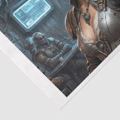 Een ruimte koe jongen meisje in een galaxy bar tissuepapier (Detail)