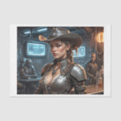 Een ruimte koe jongen meisje in een galaxy bar tissuepapier (Voorkant)