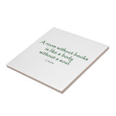 Een ruimte zonder boeken (Cicero) Tegeltje (Zijkant)