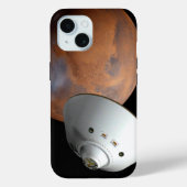 Een ruimteschip in aeroshell nadert Mars. Case-Mate iPhone Case (Achterkant)