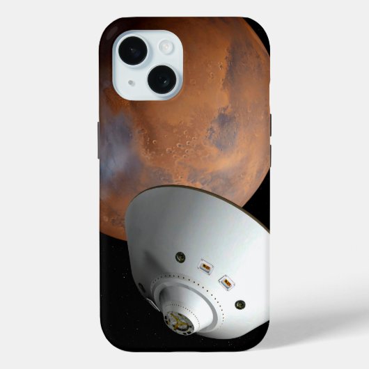Een ruimteschip in aeroshell nadert Mars. Case-Mate iPhone Case (Achterkant)
