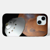 Een ruimteschip in aeroshell nadert Mars. Case-Mate iPhone Case (Achterkant (horizontaal))