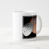 Een ruimteschip in aeroshell nadert Mars. Grote Koffiekop (Voorkant rechts)