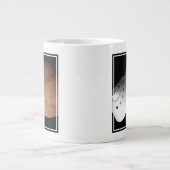 Een ruimteschip in aeroshell nadert Mars. Grote Koffiekop (Voorkant)