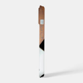 Een ruimteschip in aeroshell nadert Mars. iPhone 15 Case (Linkerkant)