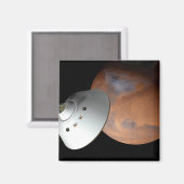 Een ruimteschip in aeroshell nadert Mars. Magneet (Voorkant / Achterkant)