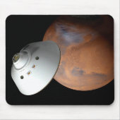 Een ruimteschip in aeroshell nadert Mars. Muismat (Voorkant)