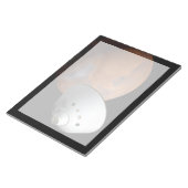 Een ruimteschip in aeroshell nadert Mars. Notitieblok (Schuin)