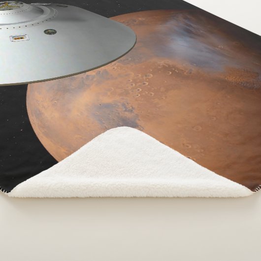 Een ruimteschip in aeroshell nadert Mars. Sherpa Deken (3/4)